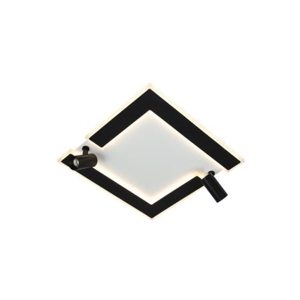 LED loftlampe dæmpbar LED/80W/230V 3000-6500K sort + fjernbetjening