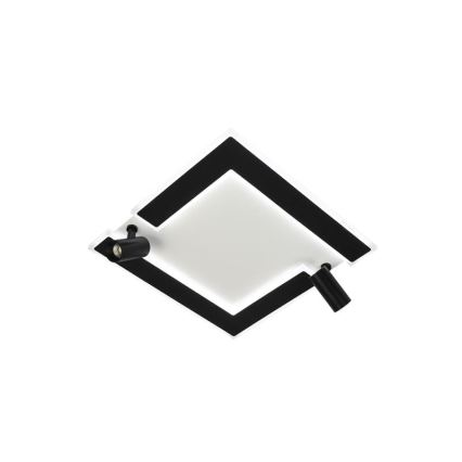LED loftlampe dæmpbar LED/80W/230V 3000-6500K sort + fjernbetjening