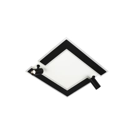 LED loftlampe dæmpbar LED/80W/230V 3000-6500K sort + fjernbetjening