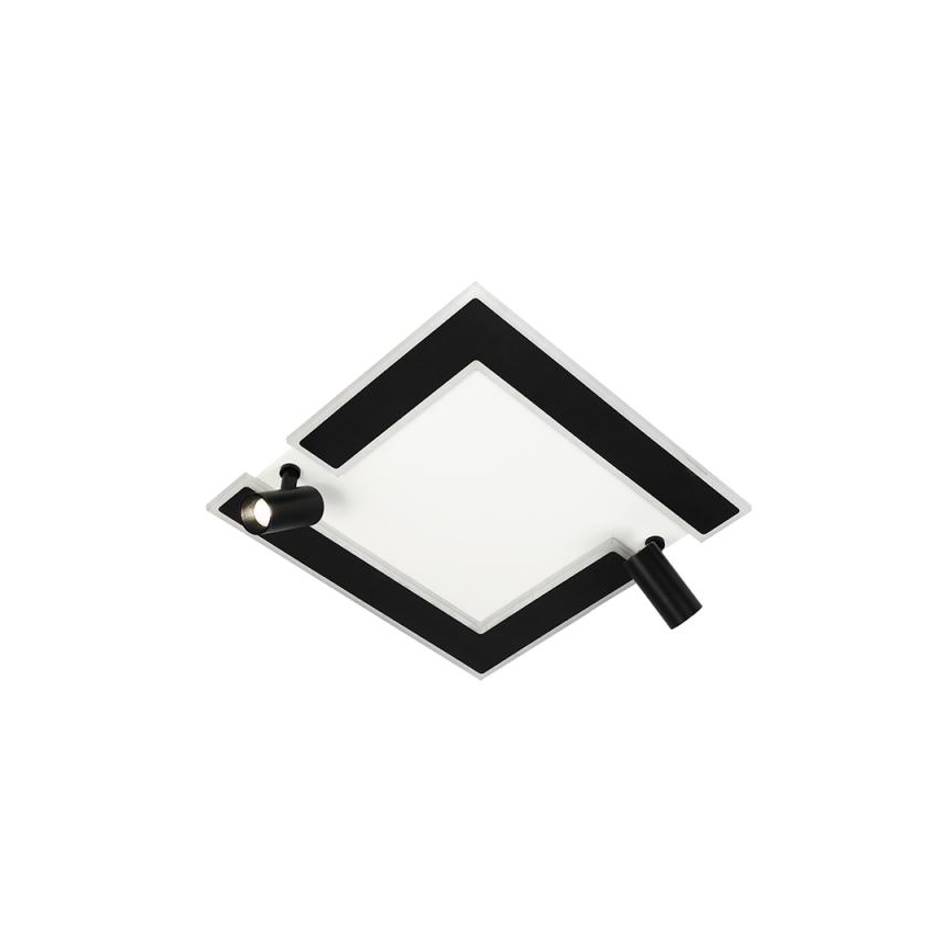 LED loftlampe dæmpbar LED/80W/230V 3000-6500K sort + fjernbetjening