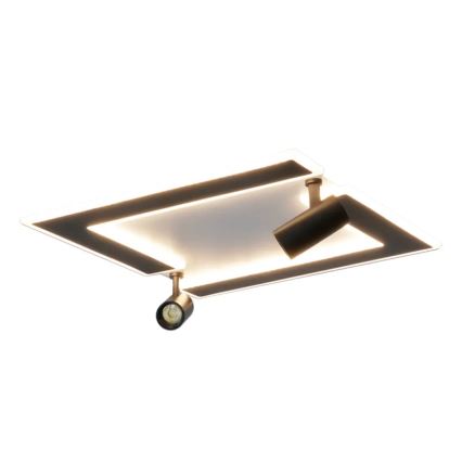 LED loftlampe dæmpbar LED/80W/230V 3000-6500K sort + fjernbetjening