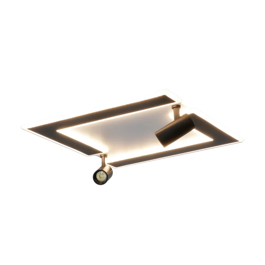 LED loftlampe dæmpbar LED/80W/230V 3000-6500K sort + fjernbetjening