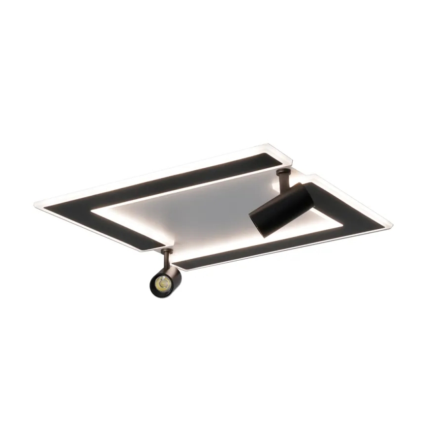 LED loftlampe dæmpbar LED/80W/230V 3000-6500K sort + fjernbetjening