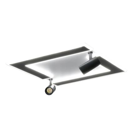 LED loftlampe dæmpbar LED/80W/230V 3000-6500K sort + fjernbetjening