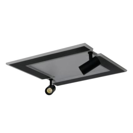 LED loftlampe dæmpbar LED/80W/230V 3000-6500K sort + fjernbetjening