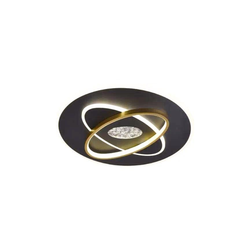 LED loftlampe dæmpbar LED/80W/230V 3000-6500K sort + fjernbetjening