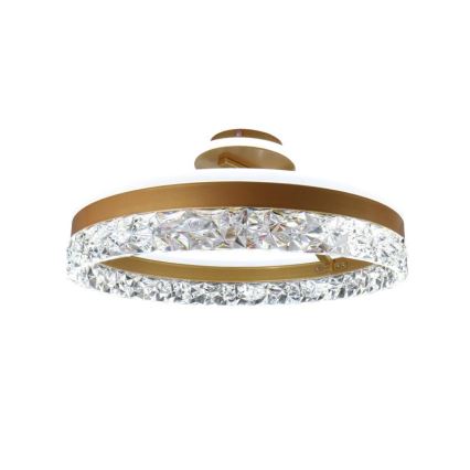 LED loftlampe dæmpbar LED/86W/230V 3000-6500K guldfarvet + fjernbetjening