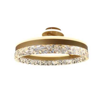 LED loftlampe dæmpbar LED/86W/230V 3000-6500K guldfarvet + fjernbetjening