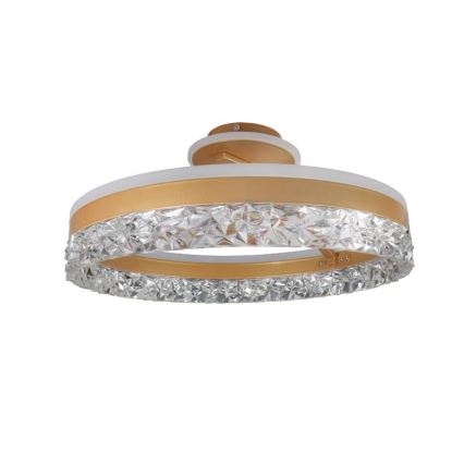 LED loftlampe dæmpbar LED/86W/230V 3000-6500K guldfarvet + fjernbetjening