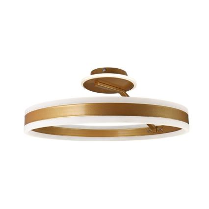 LED loftlampe dæmpbar LED/86W/230V 3000-6500K guldfarvet + fjernbetjening
