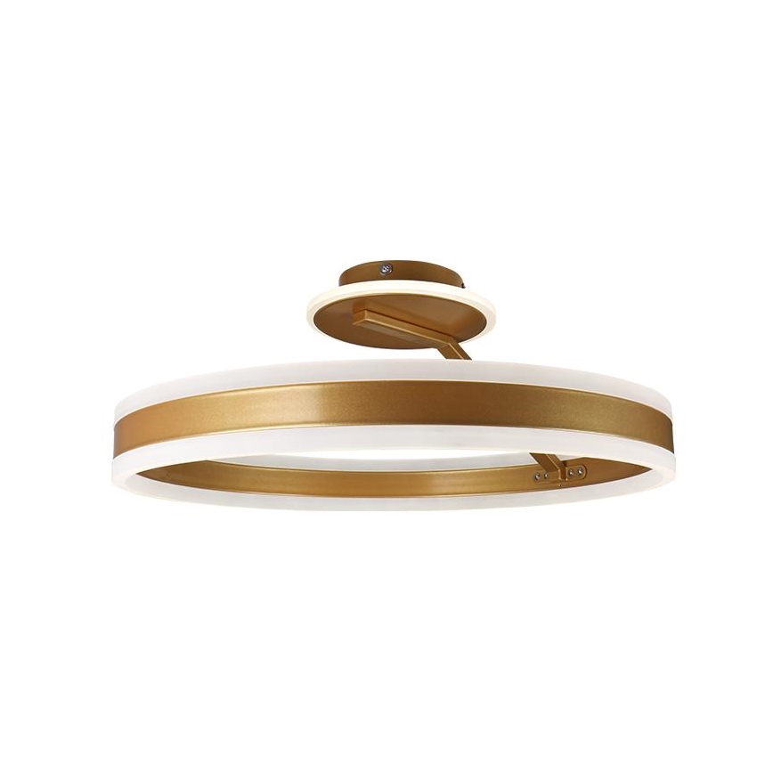 LED loftlampe dæmpbar LED/86W/230V 3000-6500K guldfarvet + fjernbetjening