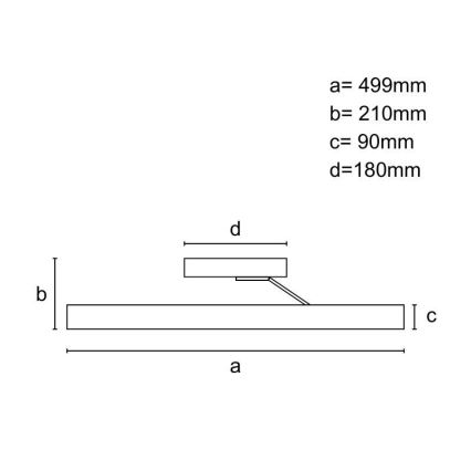 LED loftlampe dæmpbar LED/86W/230V 3000-6500K sort + fjernbetjening