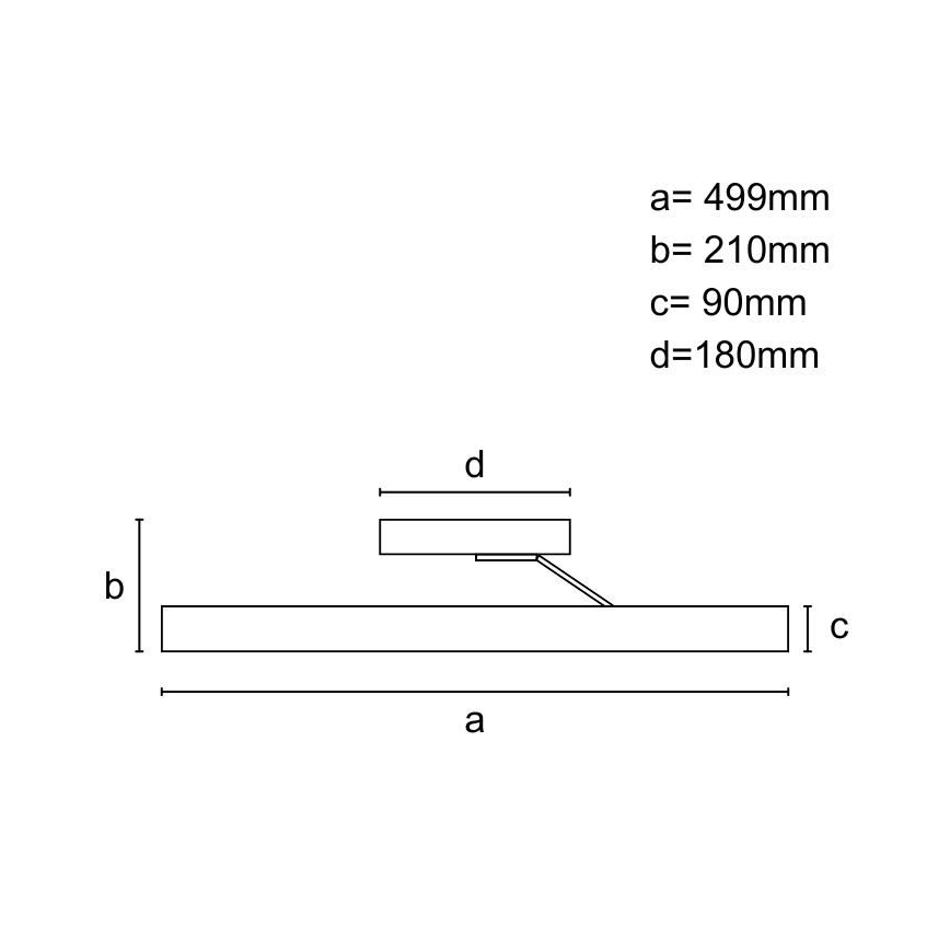 LED loftlampe dæmpbar LED/86W/230V 3000-6500K sort + fjernbetjening