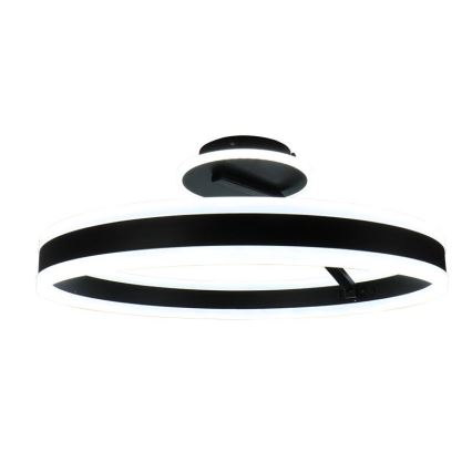 LED loftlampe dæmpbar LED/86W/230V 3000-6500K sort + fjernbetjening
