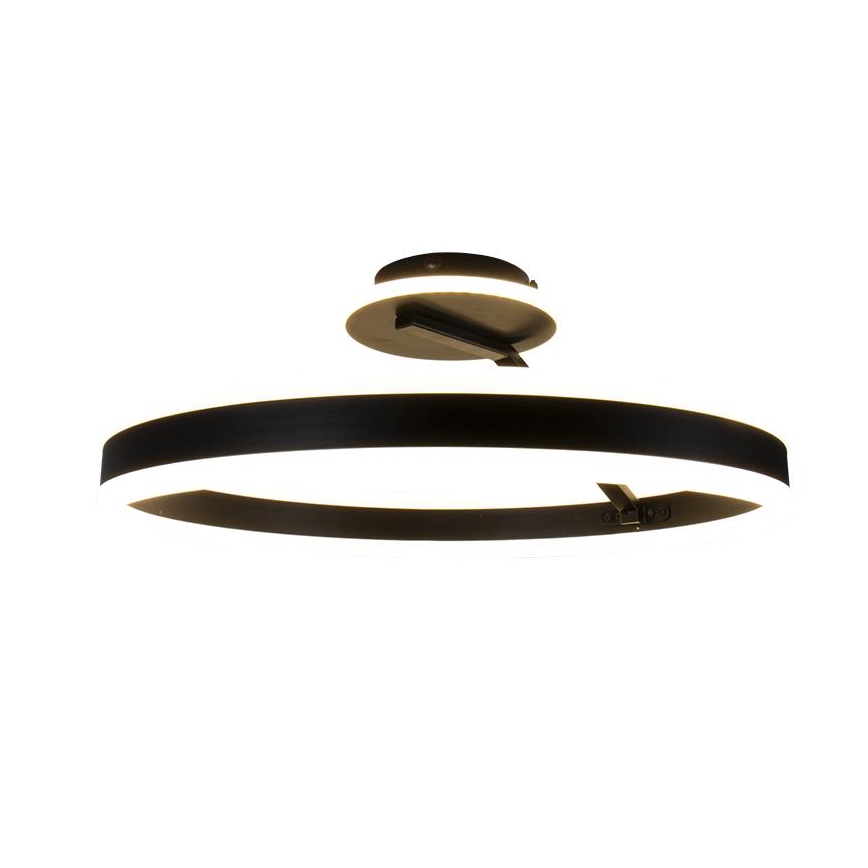 LED loftlampe dæmpbar LED/86W/230V 3000-6500K sort + fjernbetjening