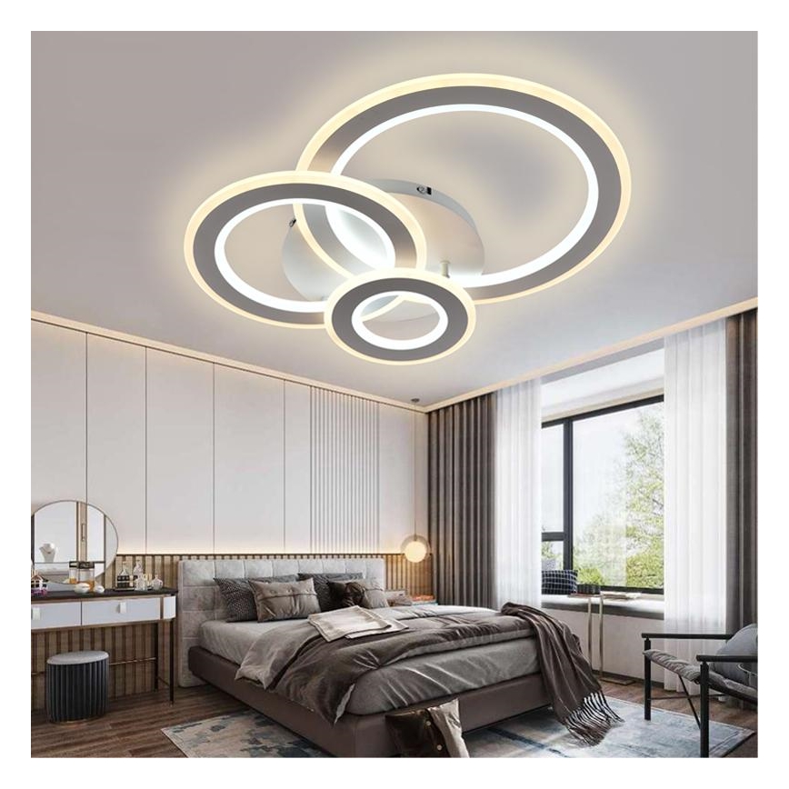 LED loftlampe dæmpbar LED/90W/230V 3000-6500K + fjernbetjening