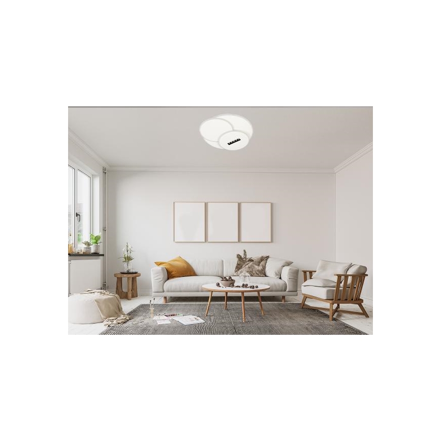 LED loftlampe dæmpbar LED/90W/230V 3000-6500K hvid + fjernbetjening