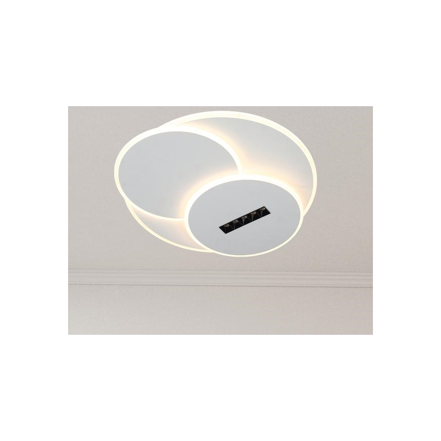 LED loftlampe dæmpbar LED/90W/230V 3000-6500K hvid + fjernbetjening