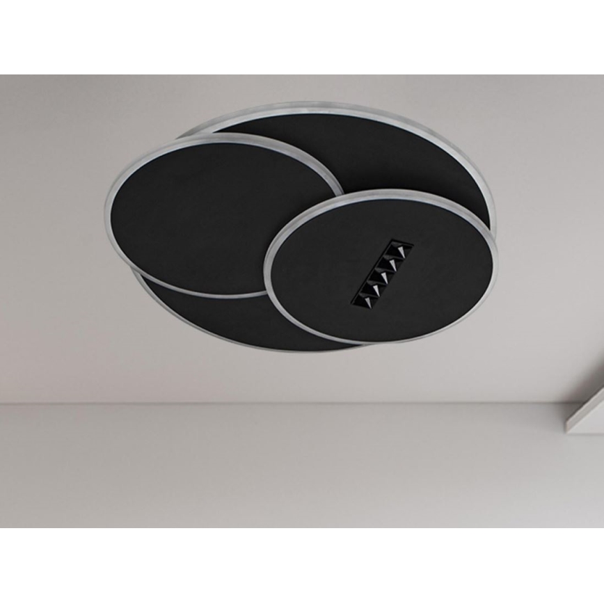 LED loftlampe dæmpbar LED/90W/230V 3000-6500K sort + fjernbetjening
