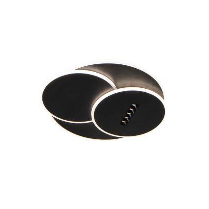 LED loftlampe dæmpbar LED/90W/230V 3000-6500K sort + fjernbetjening