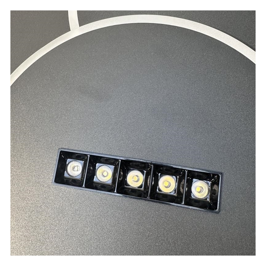LED loftlampe dæmpbar LED/90W/230V 3000-6500K sort + fjernbetjening