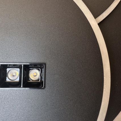 LED loftlampe dæmpbar LED/90W/230V 3000-6500K sort + fjernbetjening