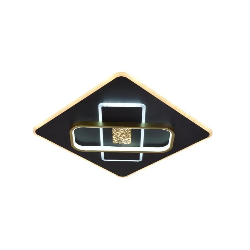 LED loftlampe dæmpbar LED/90W/230V 3000-6500K sort + fjernbetjening