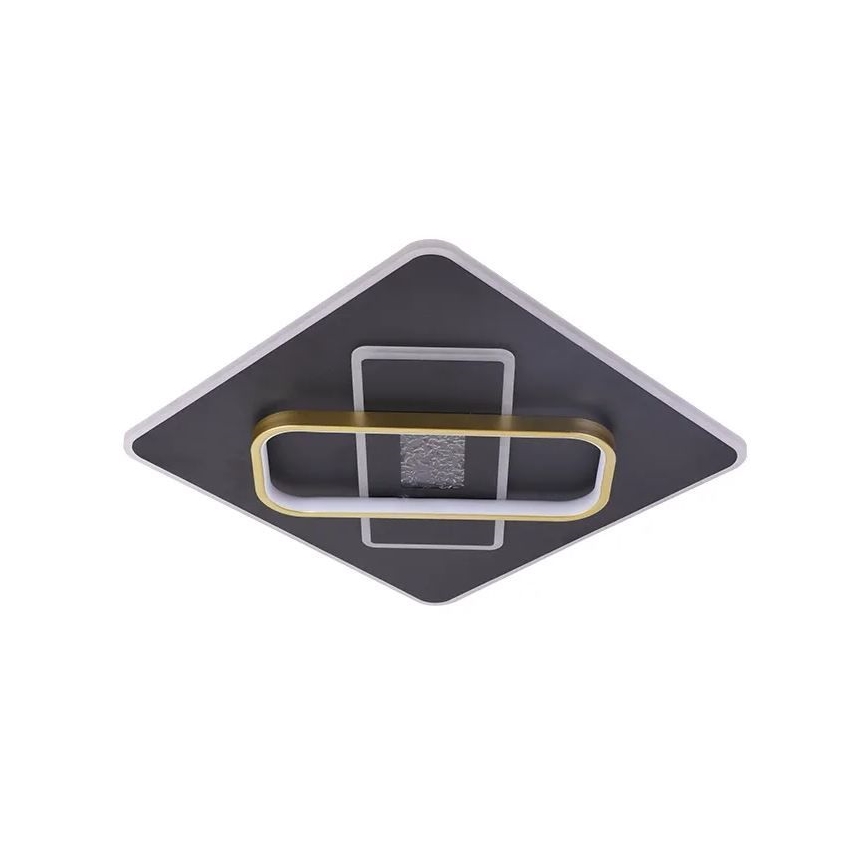 LED loftlampe dæmpbar LED/90W/230V 3000-6500K sort + fjernbetjening