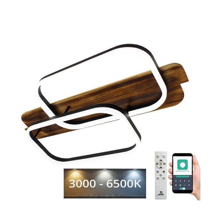 LED loftlampe dæmpbar LED/95W/230V 3000-6500K eg + fjernbetjening