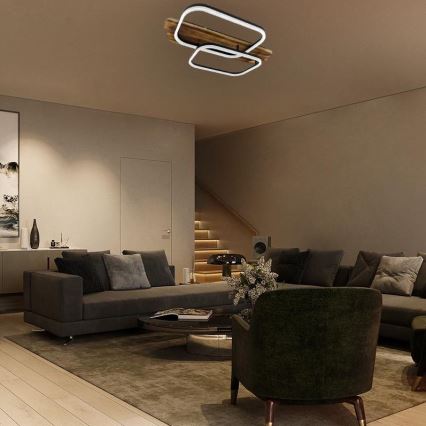 LED loftlampe dæmpbar LED/95W/230V 3000-6500K eg + fjernbetjening