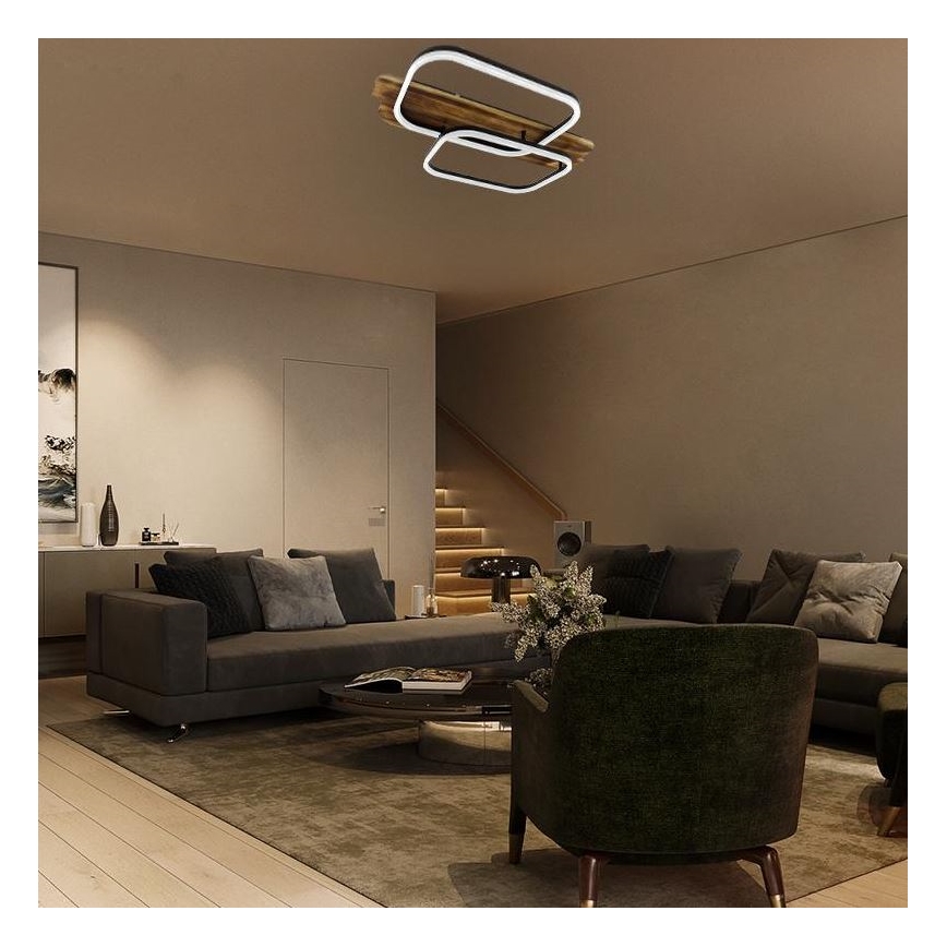 LED loftlampe dæmpbar LED/95W/230V 3000-6500K eg + fjernbetjening