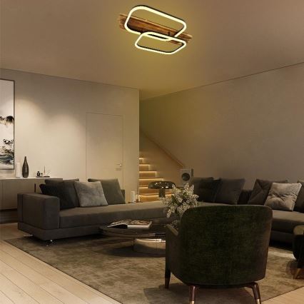 LED loftlampe dæmpbar LED/95W/230V 3000-6500K eg + fjernbetjening