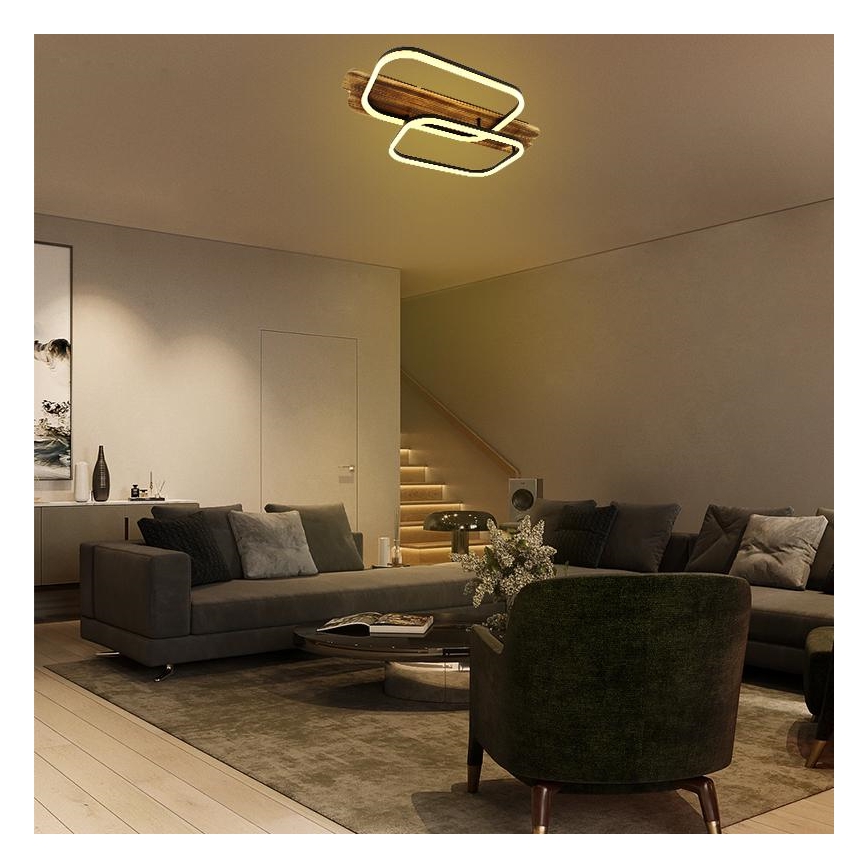LED loftlampe dæmpbar LED/95W/230V 3000-6500K eg + fjernbetjening