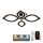 LED loftlampe dæmpbar LED/95W/230V 3000-6500K + fjernbetjening