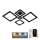 LED loftlampe dæmpbar LED/95W/230V 3000-6500K + fjernbetjening