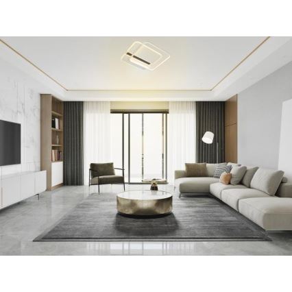 LED loftlampe dæmpbar LED/95W/230V 3000-6500K hvid + fjernbetjening