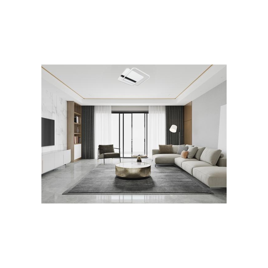 LED loftlampe dæmpbar LED/95W/230V 3000-6500K hvid + fjernbetjening
