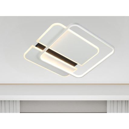 LED loftlampe dæmpbar LED/95W/230V 3000-6500K hvid + fjernbetjening