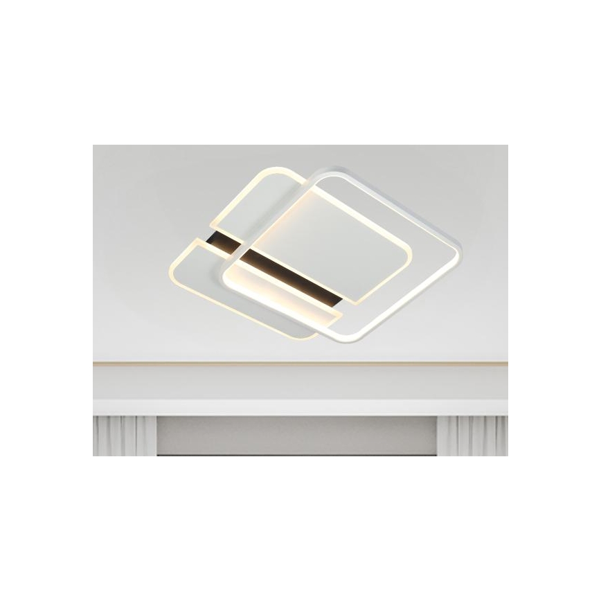 LED loftlampe dæmpbar LED/95W/230V 3000-6500K hvid + fjernbetjening