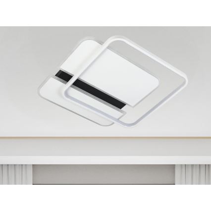 LED loftlampe dæmpbar LED/95W/230V 3000-6500K hvid + fjernbetjening