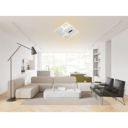 LED loftlampe dæmpbar LED/95W/230V 3000-6500K hvid + fjernbetjening