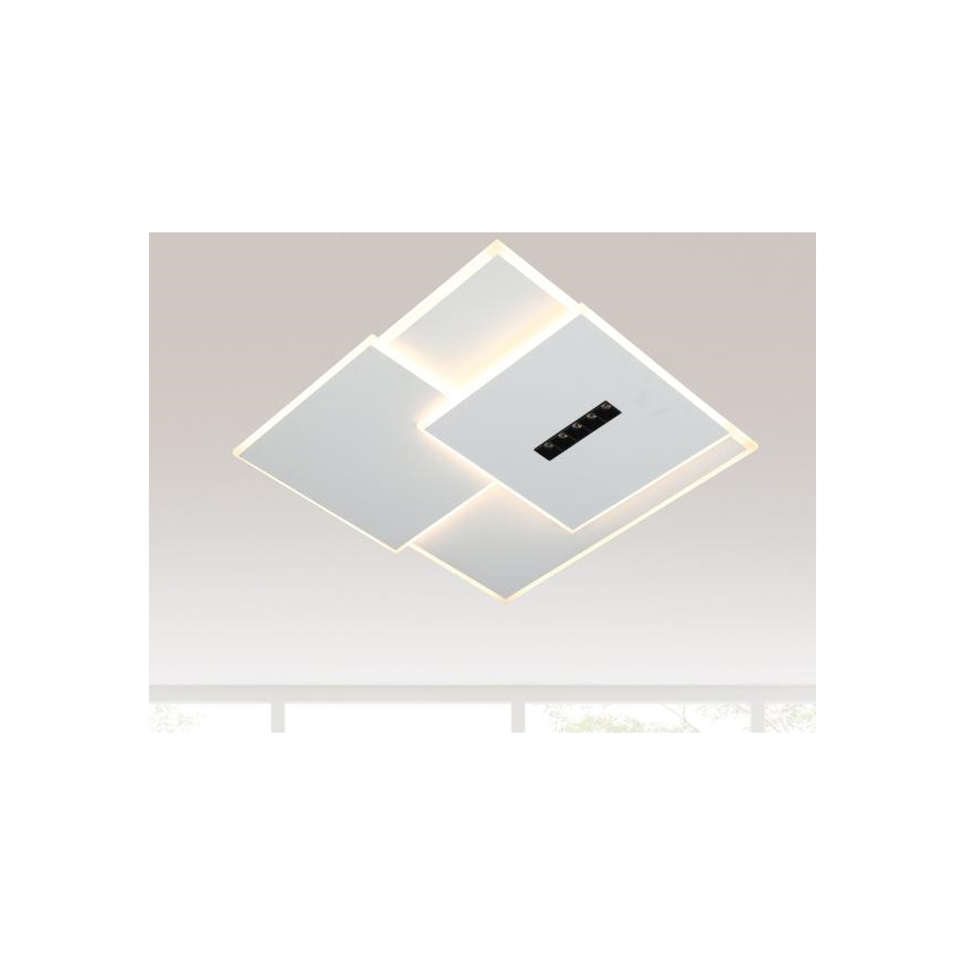 LED loftlampe dæmpbar LED/95W/230V 3000-6500K hvid + fjernbetjening