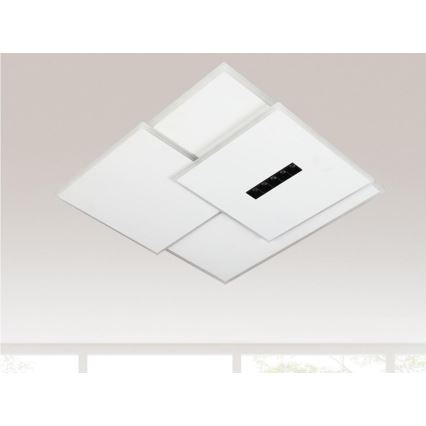 LED loftlampe dæmpbar LED/95W/230V 3000-6500K hvid + fjernbetjening
