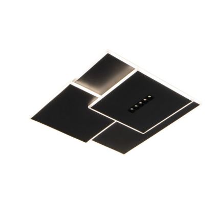 LED loftlampe dæmpbar LED/95W/230V 3000-6500K sort + fjernbetjening