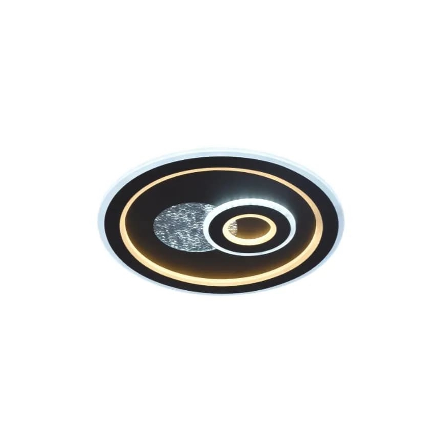 LED loftlampe dæmpbar LED/95W/230V 3000-6500K sort + fjernbetjening