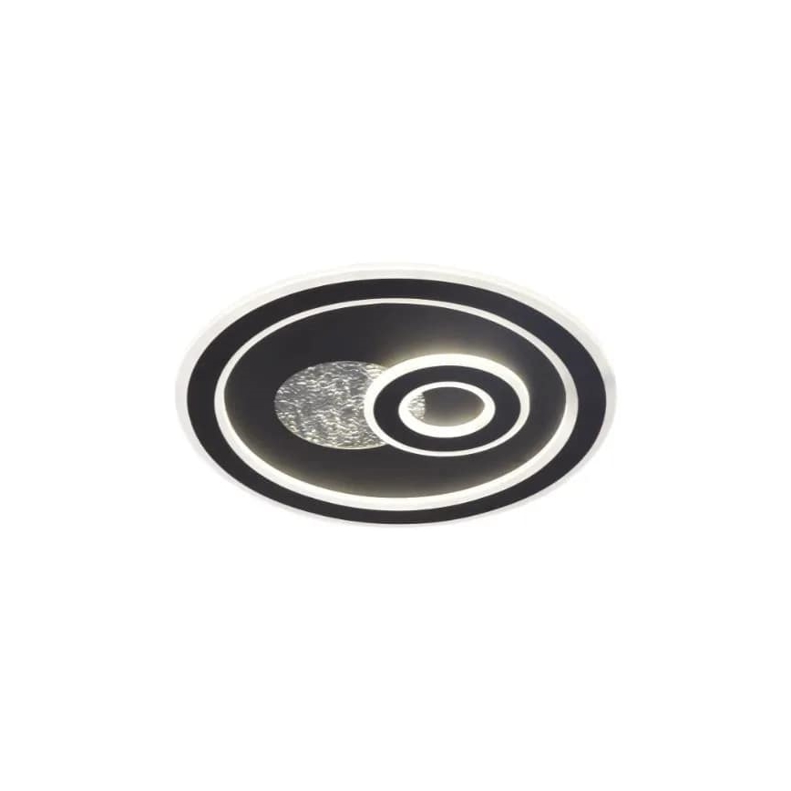 LED loftlampe dæmpbar LED/95W/230V 3000-6500K sort + fjernbetjening