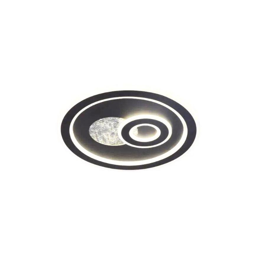 LED loftlampe dæmpbar LED/95W/230V 3000-6500K sort + fjernbetjening