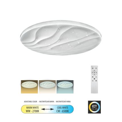 LED loftlampe dæmpbar LIKA LED/36W/230V 2700-6500K diameter 48 cm + fjernbetjening