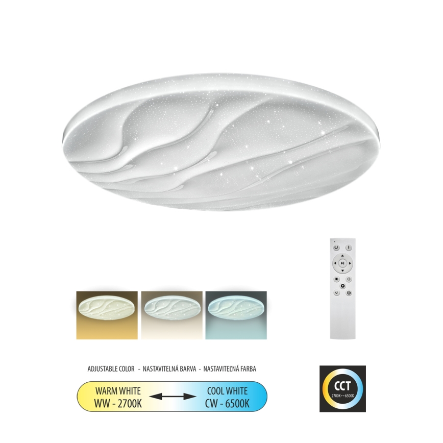 LED loftlampe dæmpbar LIKA LED/60W/230V 2700-6500K diameter 58 cm + fjernbetjening