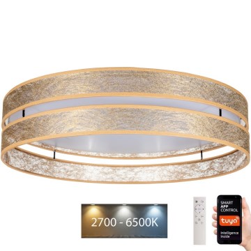LED loftlampe dæmpbar LIMA LED/36W/230V 2700-6500K Wi-Fi Tuya + fjernbetjening guldfarvet